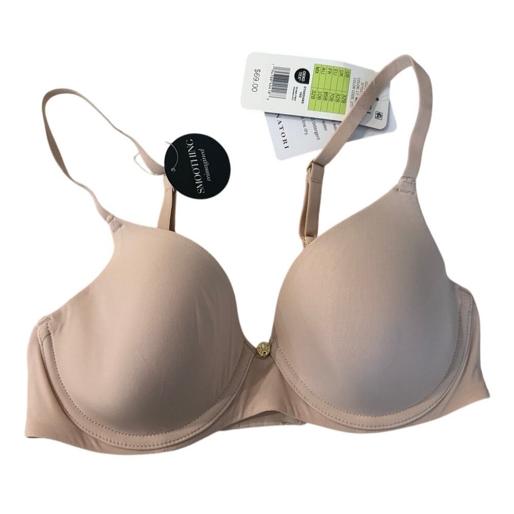 NWT Natori Nude Cloud Comfort Lt Mocha Lace Everyday Bra Underwire Lingerie-32B